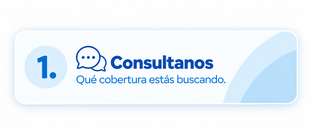 Consultanos qué cobertura estás buscando