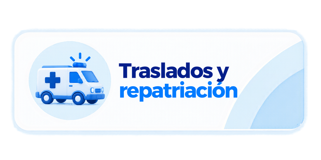 Asistencia para traslados sanitarios y repatriación